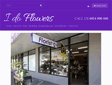 Tablet Screenshot of idoflowers.com.au